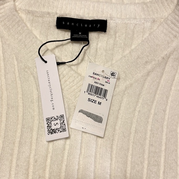 NWT SANCTUARY RIBBED V-NECK SWEATER - Picture 3 of 4